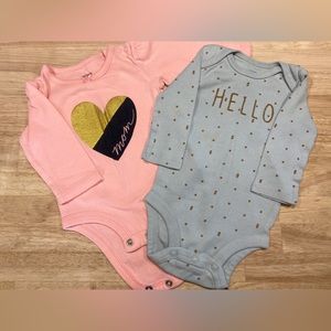 Carters 3-6 month long sleeve onesie